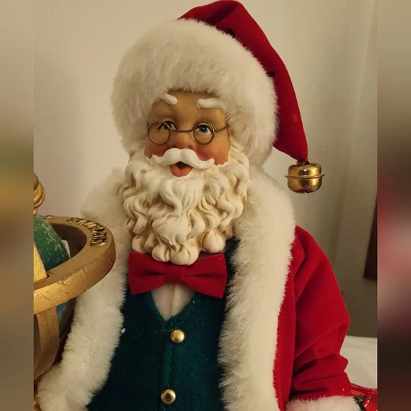 KSA Kurt Adler "Santa's Wishes" 2000 Bag of Wishes Fabriche Collectible Santa - Picture 9 of 15